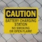 Signmission Battery Charging Station No Smoking Or Open Flames OSHA Caution Sign, Plastic, 10in W x 7in L, 2PK OS-2PACK-CS-P-710-L-19115 - alternate 7